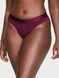 Трусики-стрінги жіночі бавовняні Victoria's Secret Logo Cotton Thong Panty бордові tel-9hr-ak7 фото 1