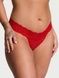 Трусики-стринги женские Victoria's Secret Sequin Posey Mesh Thong Panty красные i7a-b8f-908 фото 1