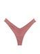 Трусики-стринги женские люксовые Victoria's Secret Strappy Back High-Leg Thong Panty пудровые ud1-8db-4y4 фото 4