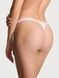 Трусики-стринги хлопковые Victoria's Secret Stretch Cotton V-String Panty белые qtb-jh8-weo фото 2