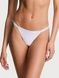 Трусики-стринги хлопковые Victoria's Secret Stretch Cotton V-String Panty белые qtb-jh8-weo фото 1