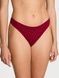 Трусики-стринги женские хлопковые Victoria's Secret Stretch Cotton Sparkle High-Leg Scoop Thong Panty бордовые  d0m-875-znr фото 1