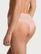 Трусики-чики женские кружевные Victoria's Secret Heart Lace Cheeky Panty пудровые pg5-7m5-nlr фото 2