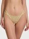 Трусики-стрінги мереживні з подвійними резинками Victoria's Secret Eyelet Mesh Strappy String Thong Panty зелені 6kx-zph-g4l фото 1