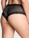 Трусики-чіки жіночі мереживні Victoria's Secret Sequin Posey Mesh Cheeky Panty чорні y0u-owc-26f фото 4