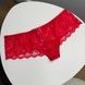 Трусики-чіки жіночі люксові мереживні Victoria's Secret червоні 1c1-jra-ten фото 2