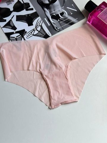 Трусики-чики женские бесшовные PINK Victoria's Secret персиковые xw9-7f3-h44 фото