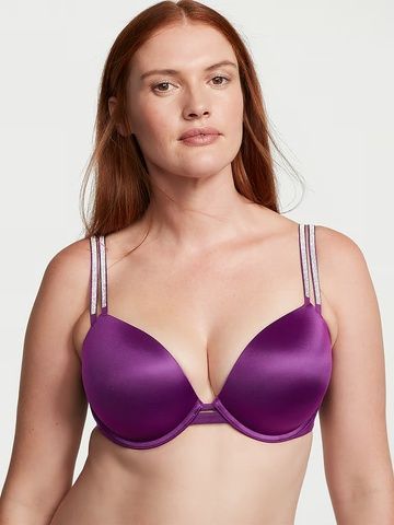 Бюстгальтер с пуш-ап Victoria's Secret Double Shine Strap Push-Up Bra фуксия acx-gl6-sxl фото
