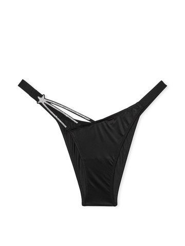 Трусики-бразилиана женские люксовые Victoria's Secret Starstruck Shine Brazilian Panty черные 2lz-kzn-2jy фото