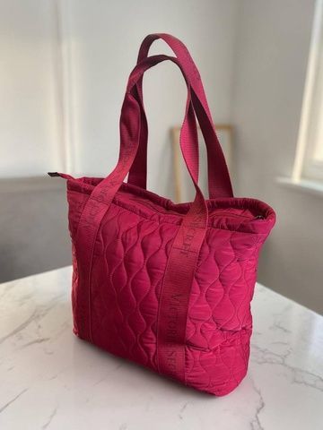 Сумка красная Victoria's Secret Quilted Tote Bag 27160117 фото