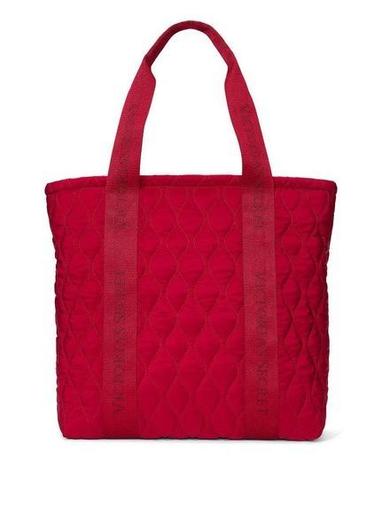 Сумка красная Victoria's Secret Quilted Tote Bag 27160117 фото