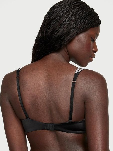 Бюстгальтер с пуш-ап Victoria's Secret Double Shine Strap Push-Up Bra черный jue-4lq-mzt фото