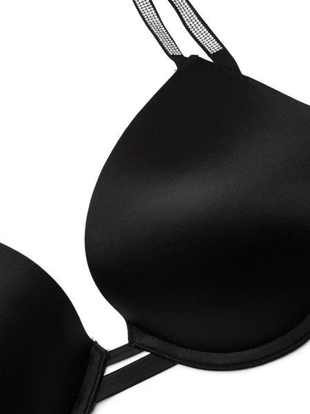 Бюстгальтер с пуш-ап Victoria's Secret Double Shine Strap Push-Up Bra черный jue-4lq-mzt фото