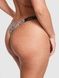 Трусики-стринги женские хлопковые PINK Victoria's Secret Logo Cotton High-Leg Thong леопардовые ezy-al9-aw2 фото 2