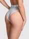 Трусики-бразилиана женские PINK Victoria's Secret Logo Cotton Brazilian Panty серые k9t-1by-eiu фото 2