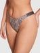 Трусики-стринги женские хлопковые PINK Victoria's Secret Logo Cotton High-Leg Thong леопардовые ezy-al9-aw2 фото 3