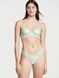 Трусики-стринги женские люксовые Victoria's Secret Lace-Trim Smooth Shimmer Thong Panty светло-зеленые vps-apb-rut фото 3