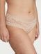 Трусики-чики женские кружевные Victoria's Secret Lace-Up Cheeky Panty бежевые 9mb-zcj-mvn фото 1