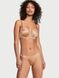 Трусики-стрінги жіночі люксові зі стразами Victoria's Secret Double Shine Strap Smooth Thong Panty бежеві lj2-mo7-u5l фото 5