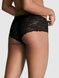 Трусики-чики женские бесшовные с кружевом PINK Victoria's Secret No-Show Cheeky черные opp-a02-plv фото 3