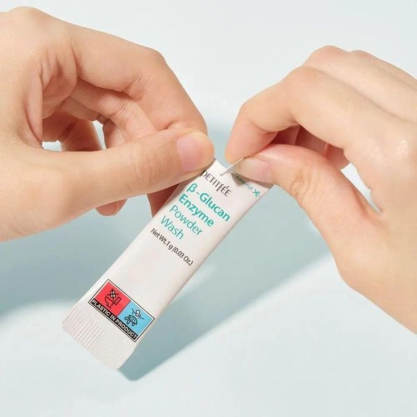 Ензимна пудра для вмивання з бета-глюканом Petitfee Beta-Glucan Enzyme Powder Wash(стік 1шт) 1 г b89-2aa фото