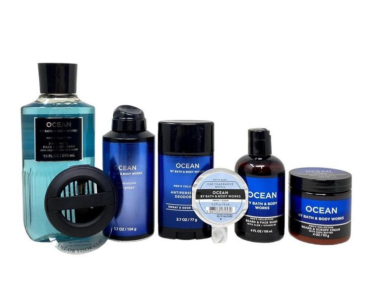 Подарунковий набір для чоловіків (сумка+косметика) Bath&Body Works OCEAN i59-309 фото