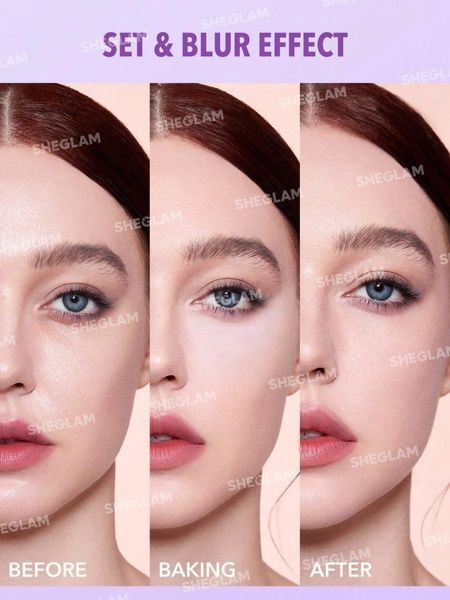 Мягкий спонж для нанесения пудры сиреневый Sheglam Insta-Ready Powder Puff (3 шт) 237-ii4 фото