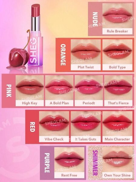 Помада для губ глянцева Sheglam Mirror Kiss High-Shine Lipstick 2.9 г Rule Breaker ykx-75m-u6a фото