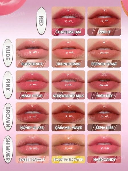 Блиск для губ Sheglam Glass Lock Air Gloss (617 Hard Candy) 3,4 мл 36b-919 фото