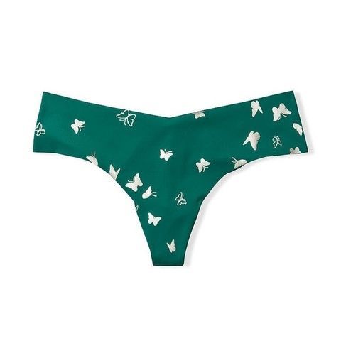 Трусики-стринги женские бесшовные Victoria's Secret No-Show Thong Panty зеленые sqo-4jb-yjr фото