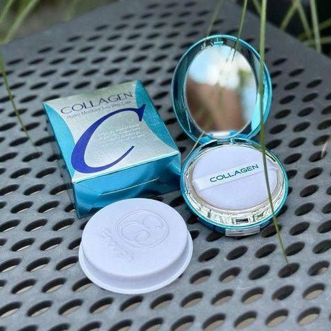 Коллагеновая пудра со сменным блоком Enough Collagen Hydro Moisture Two Way Cake SPF25 13г + 13г Тон 21 - Естественный Бежевый orp-gge-vz2 фото