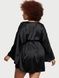 Халат сатиновый черный Victoria's Secret Satin Short Robe m0t-xcm-sb2 фото 2