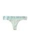 Трусики-стринги жіночі бавовняні з логотипом Victoria's Secret Exploded Logo Cotton Thong блакитні  l23-n2h-lp6 фото 1