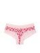 Трусики-чіки жіночі бавовняні з мереживом PINK Victoria's Secret Wink Lace-Trim Cheeky Panty рожеві 9se-2ef-hyb фото 2