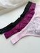 Трусики-стринги женские кружевные PINK Victoria's Secret Logo High-Leg Thong черные sv1-q2i-uin фото 3