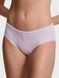 Трусики-чики женские хлопковые Victoria's Secret Cotton Pointelle Lace-Trim Cheeky Panty сиреневые 3v7-3pb-2ro фото 1