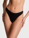 Трусики-стринги женские хлопковые Victoria's Secret Stretch Cotton High-Leg Scoop Thong Pant&nbsp;черные ib6-4qy-evf фото 1
