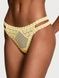Трусики-стринги женские кружевные Victoria's Secret Daisy Lace Thong Panty желтые tf2-1m2-ae1 фото 1