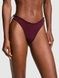 Трусики-стринги женские хлопковые PINK Victorias Secret Cotton Side-Tie V-String Panty бордовые wg3-tde-5dx фото 3