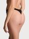 Трусики-стринги женские хлопковые Victoria's Secret Stretch Cotton High-Leg Scoop Thong Pant&nbsp;черные ib6-4qy-evf фото 2