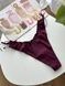 Трусики-стринги женские хлопковые PINK Victorias Secret Cotton Side-Tie V-String Panty бордовые wg3-tde-5dx фото 4
