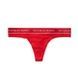 Трусики-стринги женские хлопковые Victoria's Secret Logo Cotton Thong Panty красные sj6-vxl-259 фото 4