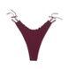 Трусики-стринги женские хлопковые PINK Victorias Secret Cotton Side-Tie V-String Panty бордовые wg3-tde-5dx фото 1