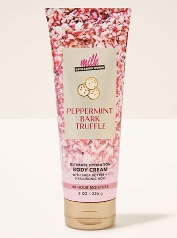 Крем для тела Peppermint Bark Truffle Bath&Body Works 226 г 774-6b7 фото