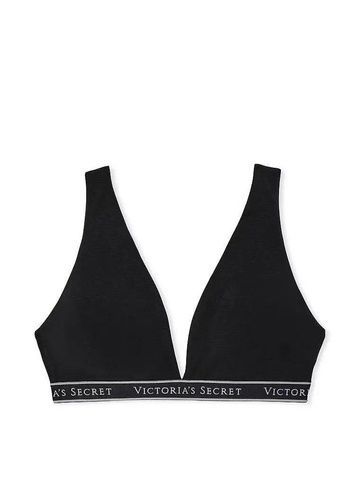Бралет Victoria's Secret Cotton Wireless Lounge Bra черный wqb-7mc-tdr фото