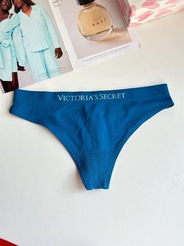 Трусики-стринги женские с микрофибры Victoria's Secret Seamless Thong Panty морская волна 73o-y0j-975 фото