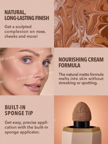 Жидкий кремовый контуринг, скульптор Sheglam Sun Sculpt Liquid Contour, 5.2 мл Stone b8-c2c фото