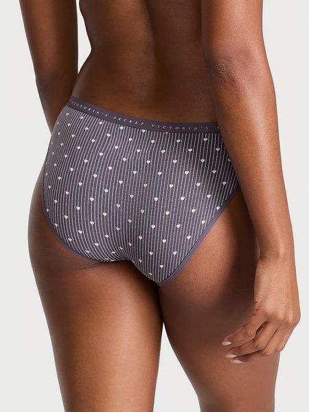 Трусики-бікіні жіночі з мікрофібри Victoria's Secret Seamless Bikini Panty сірі 87n-y43-z9o фото