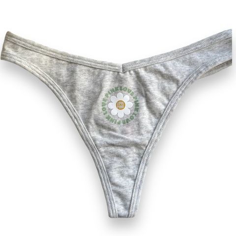 Трусики-стринги женские PINK Victoria's Secret серые 800-563 фото