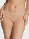 Трусики-хипстер женские Victoria's Secret Logo Cotton Lace-Waist Hiphugger Panty бежевые zxn-lmo-ztz фото 1